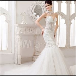 Corset Mermaid/trumpet Wedding Dress.